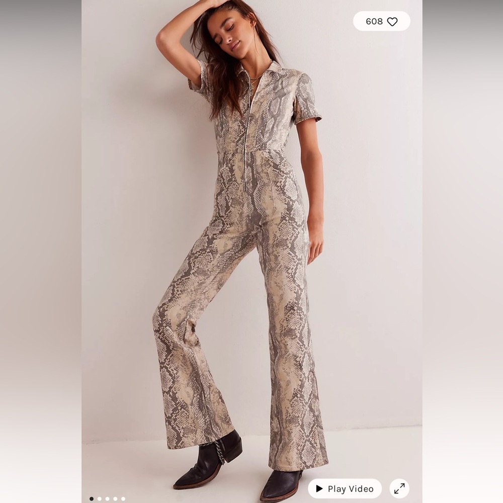 We The Free Jayde Flare Printed Jumpsuit